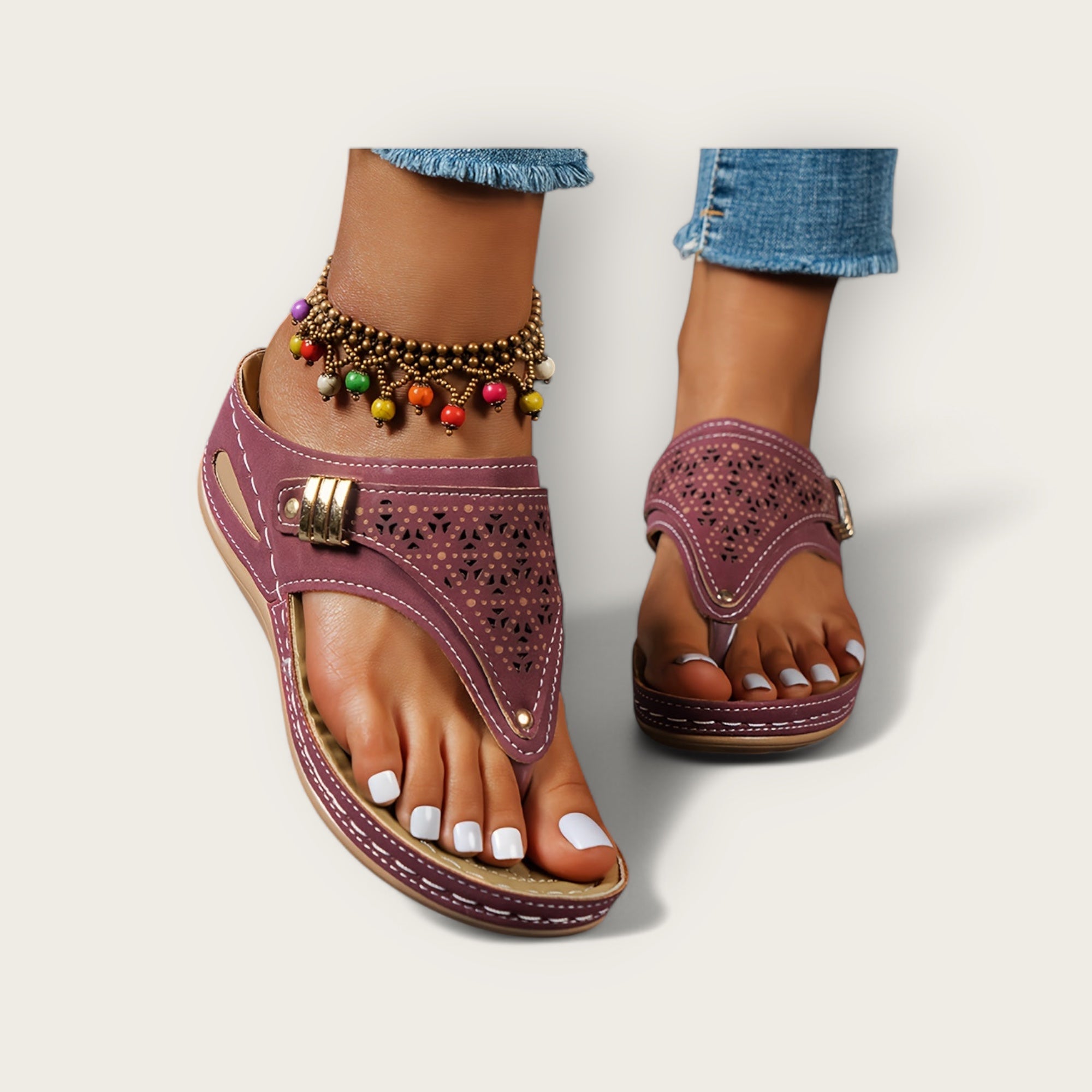 Lina & Loop | Thone Wedge Sandals