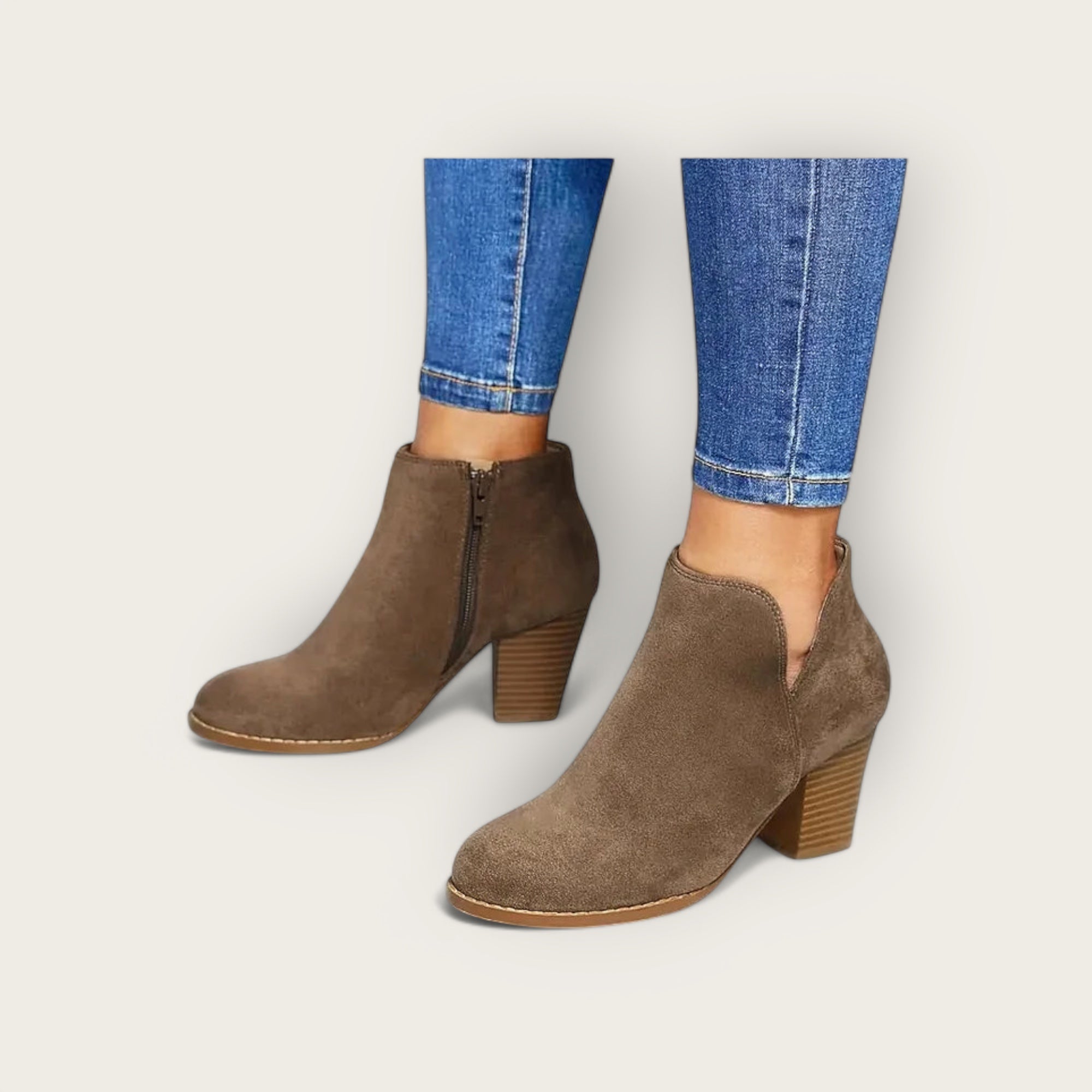 Lina & Loop  | WOMEN'S ANKLE BOOTS WITH CHUNKY HEEL