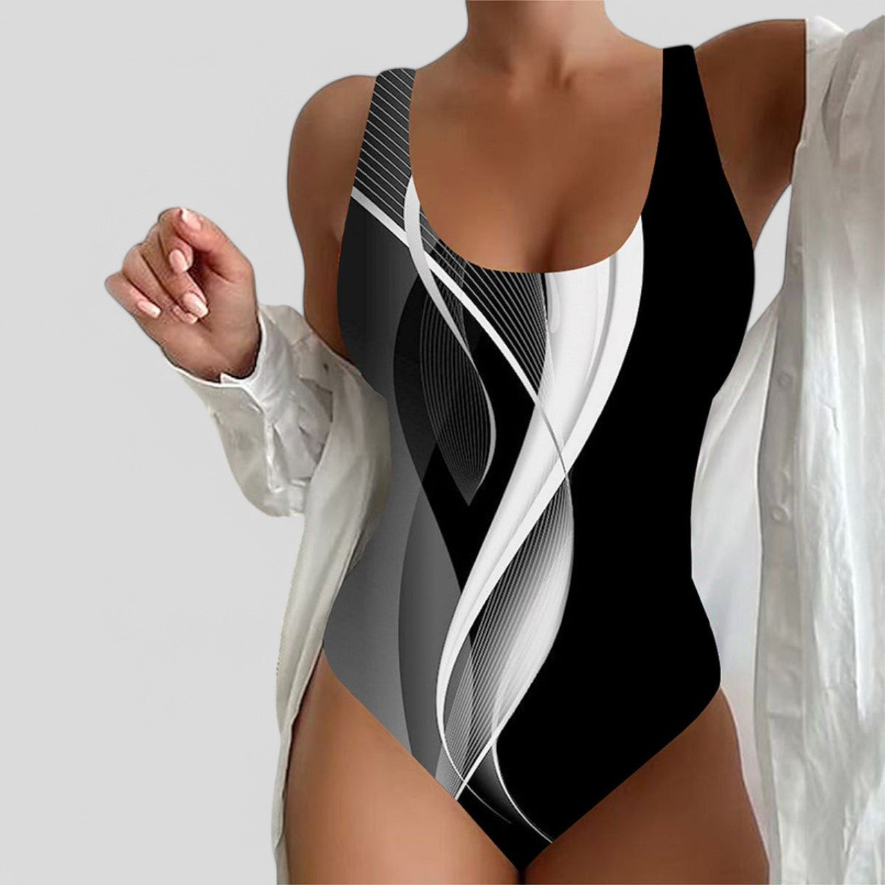 Sophia™ – Printed Sleeveless Swimwear