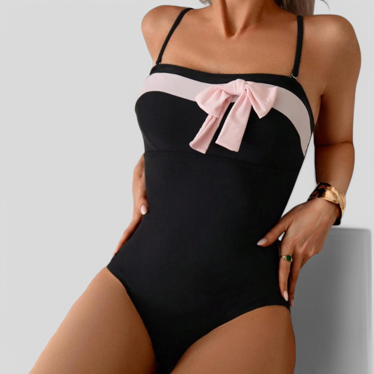 Emma™ – Chic Black One Piece Swimwear
